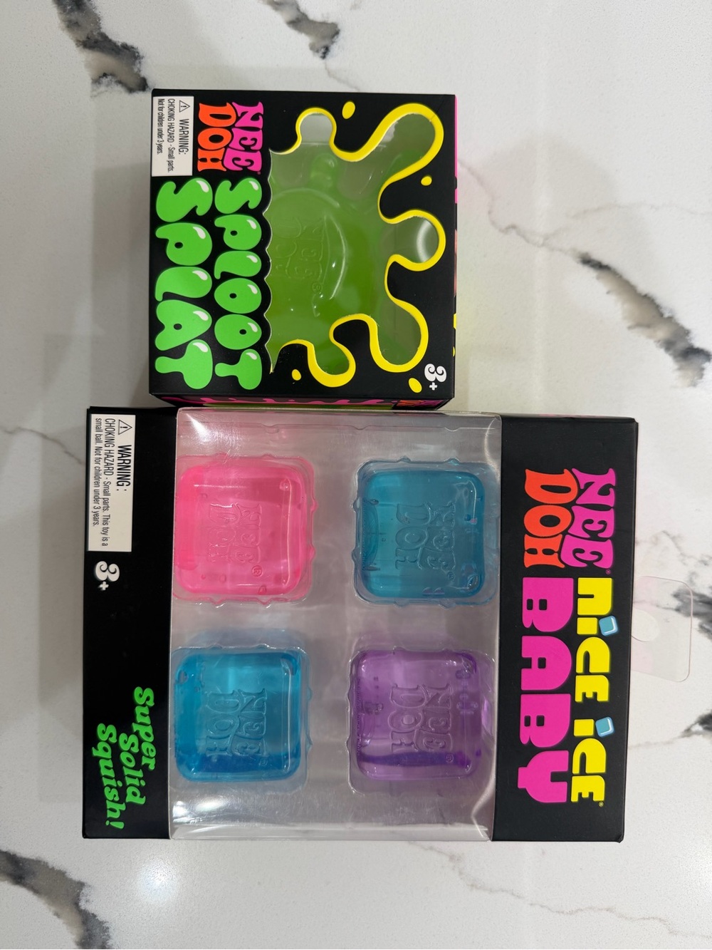 Nice N' Ice Doh Baby Colorful Squishy Toy Set - Pink, Blue, Purple, Green